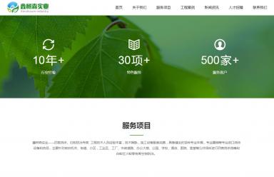綠色響應(yīng)式自適應(yīng)企業(yè)網(wǎng)站定制